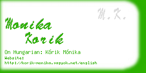 monika korik business card